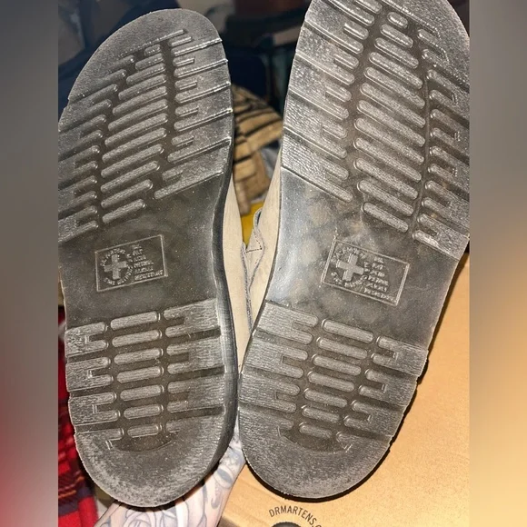 Dr. Martens Nickel Grey Nubuck Shoes - Picture 5 of 5
